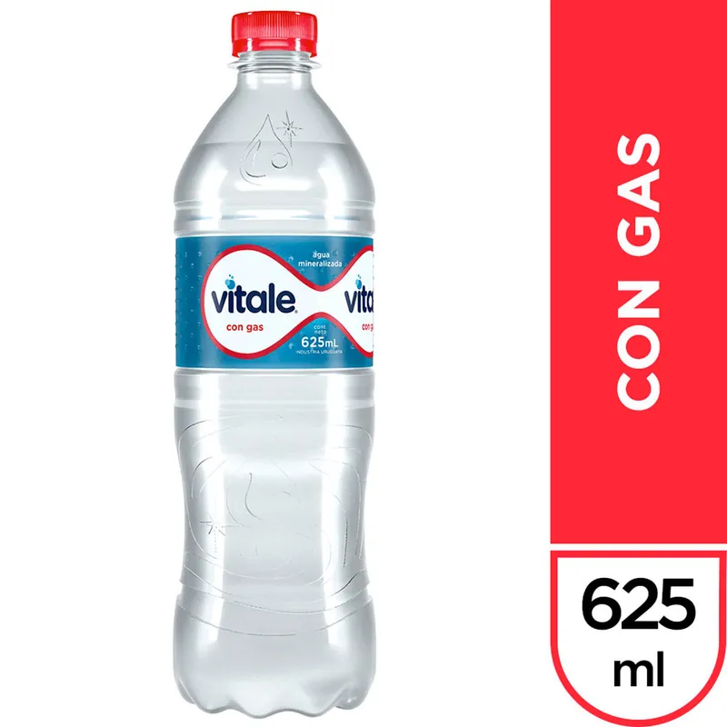 AGUA VITALE 625 CON GAS