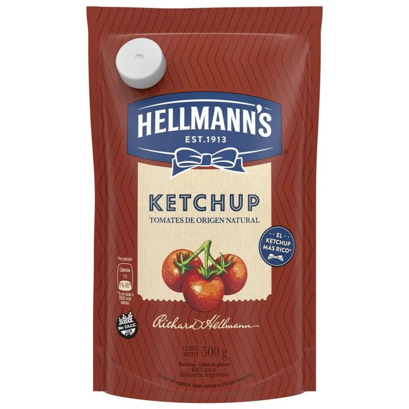 KETCHUP HELLMANNS 500 GRS.