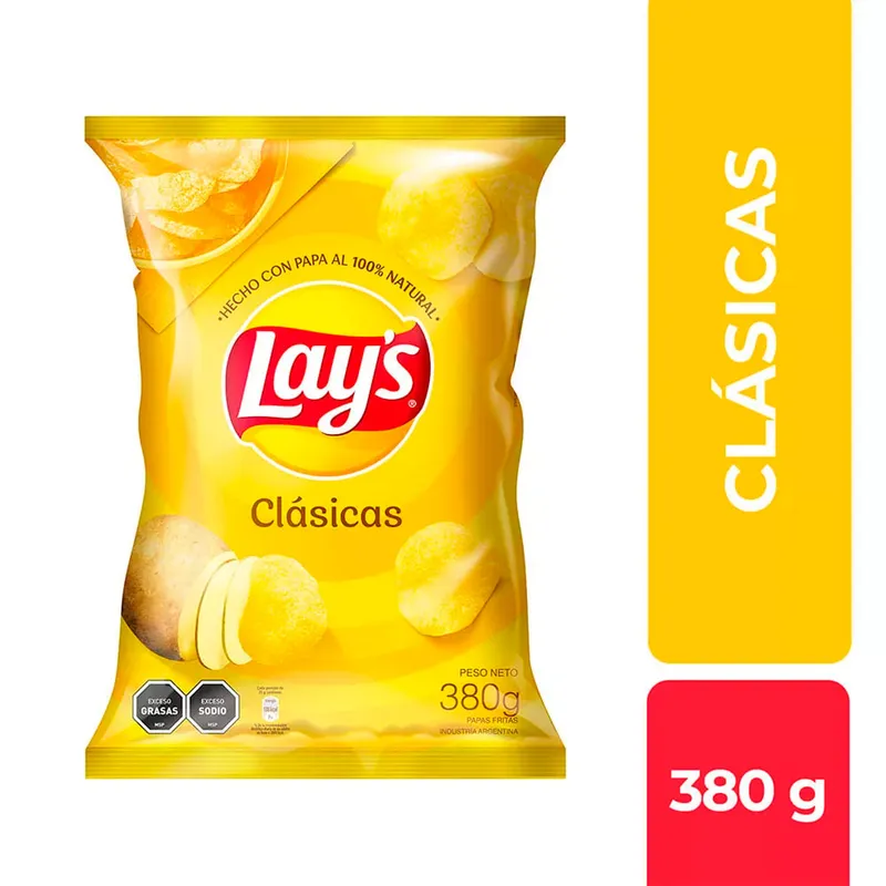 PAPAS LAYS CLASICAS 380GR