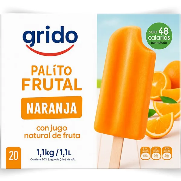 PALITOS NARANJA X 20 GRIDO